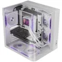 Mars Gaming MC-INFINIOLITE Caja Gaming ATX Semitorre Blanca - Diseño Infinity de Cristal Templado Curvado, Estructura Doble Cámara, Compatible con Refrigeración Líquida 240mm